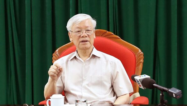 Tổng Bí thư, Chủ tịch nước Nguyễn Phú Trọng chủ trì họp lãnh đạo chủ chốt của Đảng và Nhà nước  - Sputnik Việt Nam