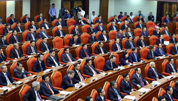 Các đồng chí lãnh đạo Đảng, Nhà nước và các đại biểu dự Hội nghị. - Sputnik Việt Nam