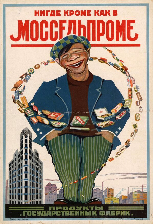 Áp phích Mosselprom: Không nơi nào khác ngoài Mosselprom, Moskva, năm 1927 - Sputnik Việt Nam