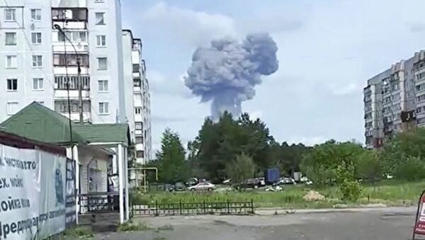 Nổ lớn ở Dzerzhinsk trong xưởng sản xuất thuốc nổ TNT - Sputnik Việt Nam