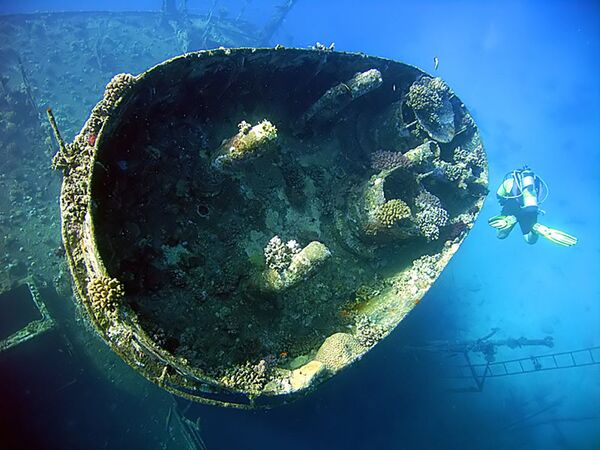 Tàu Giannis D. chìm trên rạn san hô Abu Nuhas ở Biển Đỏ - Sputnik Việt Nam