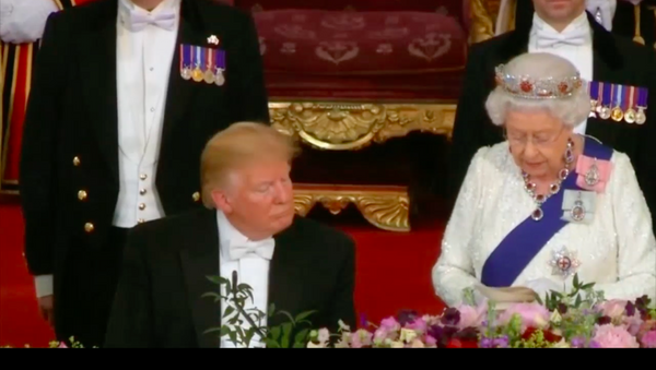 Trump ngủ gật khi nghe Nữ hoàng Elizabeth II phát biểu - Sputnik Việt Nam