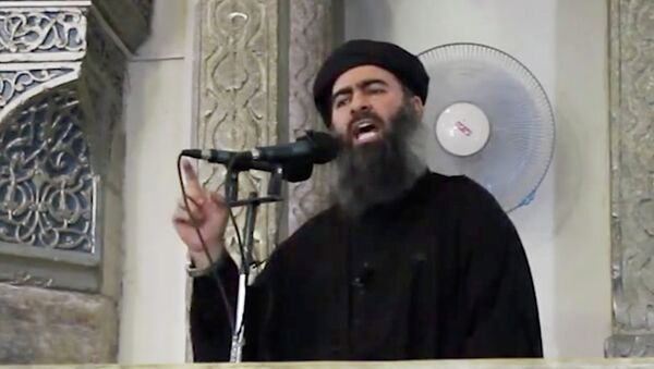 Thủ lĩnh nhóm cực đoan “Nhà nước Hồi giáo” Abu Bakr al-Baghdadi  - Sputnik Việt Nam
