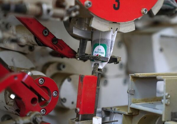 Máy làm trà túi lọc trong xưởng đóng gói của nhà máy trà ở Matsesta, thành phố Sochi - Sputnik Việt Nam