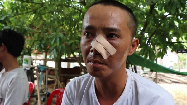 Anh Phạm Hồng Cấp nói rằng đã gọi công an 2 lần mà không thấy công an đâu - Sputnik Việt Nam