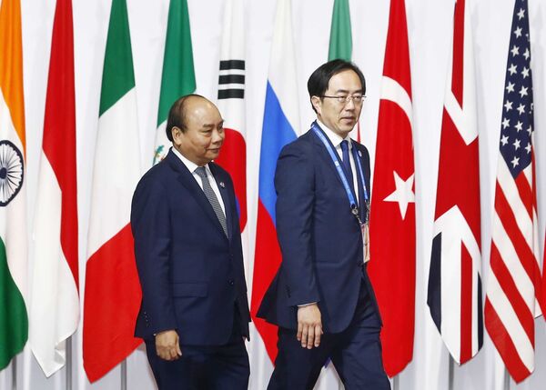 Trump khẳng định tình cảm tốt đẹp với Việt Nam: Thủ tướng gặp gỡ song phương bên lề Hội nghị G20 Trump khẳng định tình cảm tốt đẹp với Việt Nam: Thủ tướng gặp gỡ song phương bên lề Hội nghị G20 - Sputnik Việt Nam