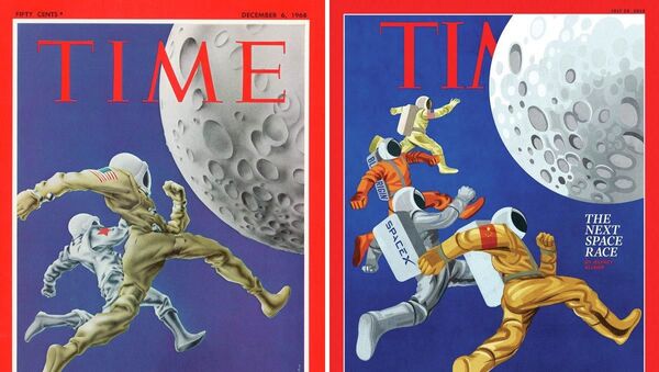 Time dùng lại trang bìa năm 1968 về cuộc chinh phục Mặt trăng, nhưng không có Liên Xô và Nga - Sputnik Việt Nam