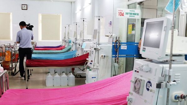 Hệ thống máy chạy thận nhân tạo tại Bệnh viện Hữu nghị Đa khoa Nghệ An đang phải tạm dừng sau sự cố. - Sputnik Việt Nam