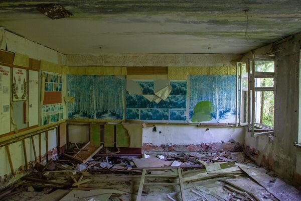 Phòng Lenin trong cơ sở bí mật bị bỏ hoang Dvina ở thị trấn Postav, Belarus - Sputnik Việt Nam