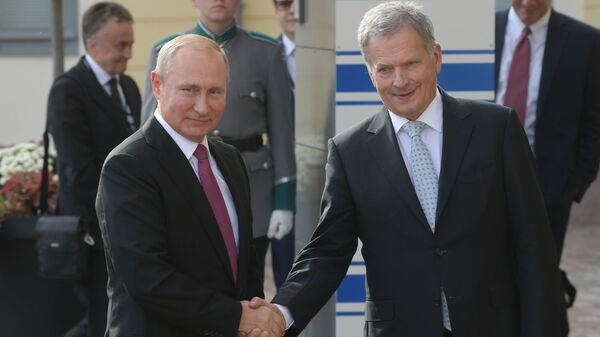 Tổng thống Nga Vladimir Putin và Tổng thống Cộng hòa Phần Lan Sauli Niinistö - Sputnik Việt Nam