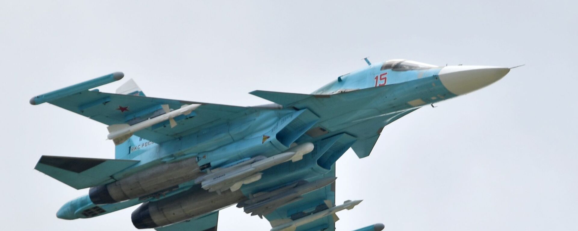 Máy bay ném bom đa năng Su-34 của Nga thực hiện chuyến bay trình diễn tại MAKS-2019 - Sputnik Việt Nam, 1920, 19.04.2024