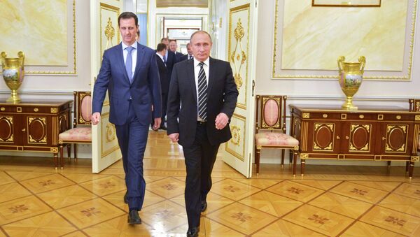 Bashar Assad và Vladimir Putin - Sputnik Việt Nam