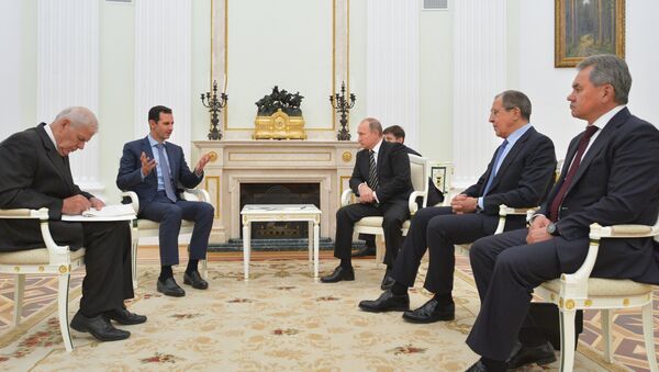 Bashar al-Assad và Vladimir Putin - Sputnik Việt Nam