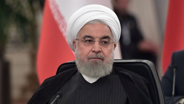 Tổng thống Iran Hassan Rouhani tại Hội nghị thượng đỉnh Nga-Thổ Nhĩ Kỳ-Iran về Syria ở Ankara - Sputnik Việt Nam