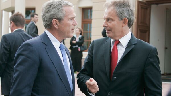 George Bush và Tony Blair - Sputnik Việt Nam