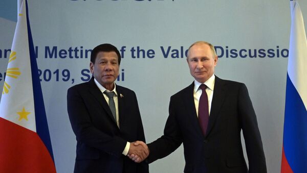Cuộc gặp của Vladimir Putin và Rodrigo Duterte - Sputnik Việt Nam