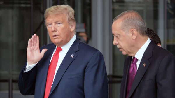 Tổng thống Hoa Kỳ Donald Trump và Tổng thống Thổ Nhĩ Kỳ Recep Erdogan. - Sputnik Việt Nam