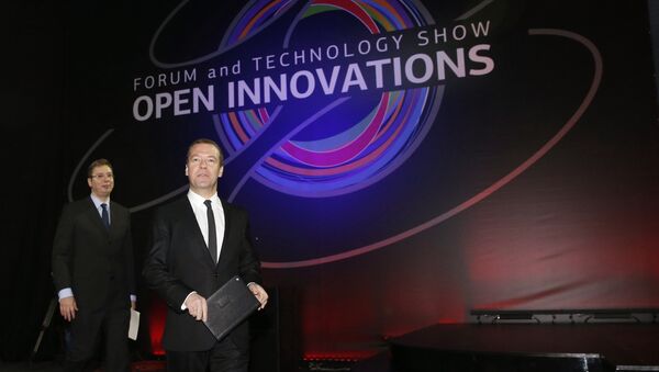 Thủ tướng Dmitry Medvedev tại các diễn đàn quốc tế Open Innovation tại Moskva - Sputnik Việt Nam