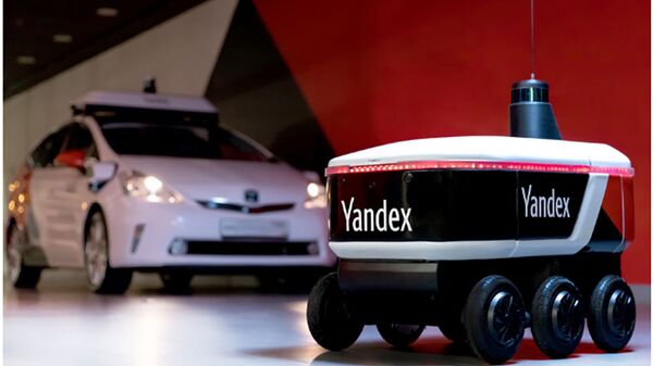 Yandex giới thiệu robot không người lái chuyển phát nhanh. - Sputnik Việt Nam