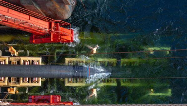Đường ống Nord Stream 2 đang được đặt. - Sputnik Việt Nam