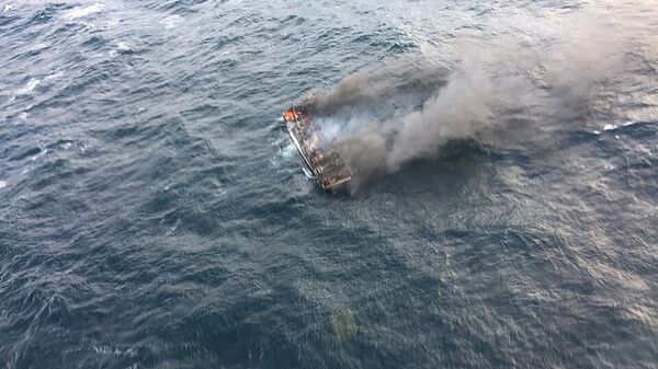 Cháy tàu cá ở Jeju - Sputnik Việt Nam