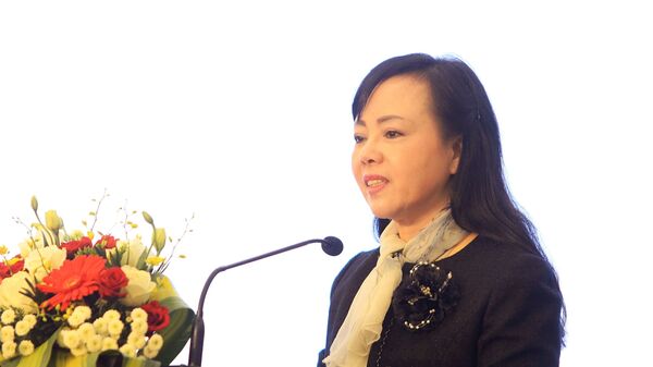 Bộ trưởng Bộ Y tế Nguyễn Thị Kim Tiến phát biểu tại hội nghị. - Sputnik Việt Nam