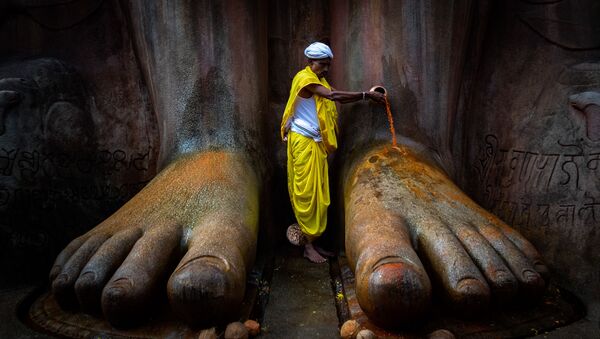 Bức ảnh Đền Shravanabelagola của Vinod Kumar Kulkarni, người vào chung kết Historic Photographer of the Year 2019 - Sputnik Việt Nam