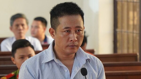 Nguyễn Tấn Phước, cựu CSGT Đồng Nai, tại tòa sáng 29/11. - Sputnik Việt Nam