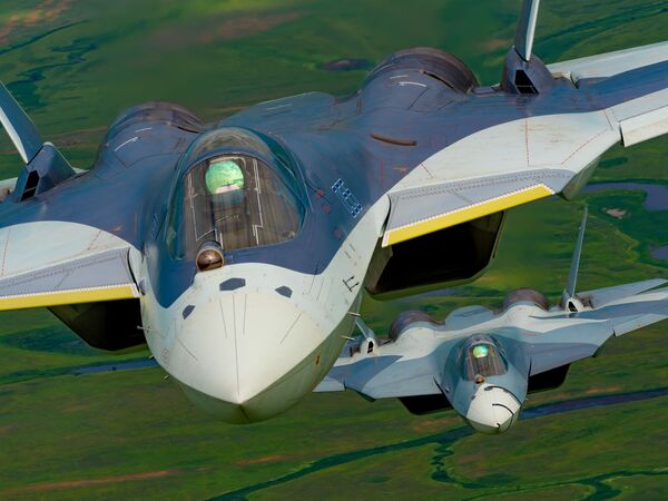 Máy bay chiến đấu thế hệ thứ năm đa chức năng của Nga Su-57 - Sputnik Việt Nam