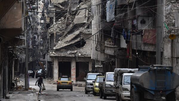 Khu vực đổ nát Aleppo, Syria - Sputnik Việt Nam