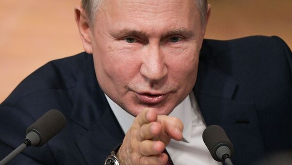Phát sóng cuộc họp báo của Tổng thống Liên bang Nga V. Putin - Sputnik Việt Nam