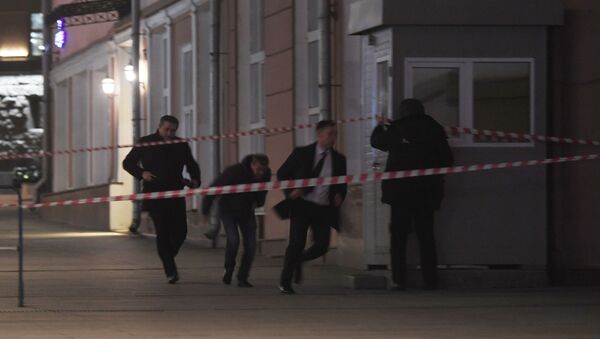 Vụ nổ súng trên đường Bolshaya Lubyanka ở trung tâm Moskva, gần tòa nhà FSB - Sputnik Việt Nam