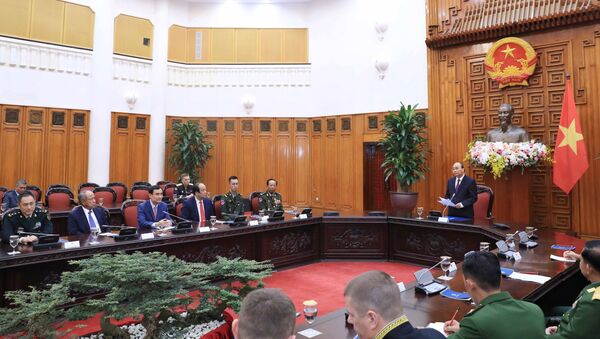 Thủ tướng Nguyễn Xuân Phúc phát biểu tại buổi tiếp - Sputnik Việt Nam