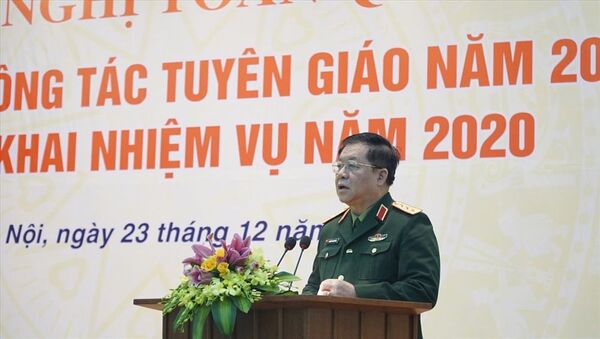 Thượng tướng Nguyễn Trọng Nghĩa - Phó Chủ nhiệm Tổng Cục chính trị Quân đội Nhân dân Việt Nam.  - Sputnik Việt Nam