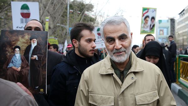 Tướng Qasem Soleimani, người đứng đầu lực lượng đặc biệt Quds của Quân đoàn Vệ binh Cách mạng Hồi giáo (thành phần của lực lượng vũ trang Iran). - Sputnik Việt Nam