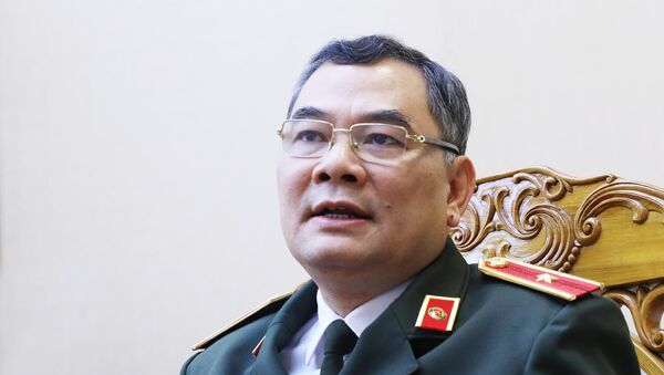 Thiếu tướng Tô Ân Xô, Chánh Văn phòng, Người Phát ngôn Bộ Công an trả lời phỏng vấn về vụ gây rối trật tự công cộng tại xã Đồng Tâm - Sputnik Việt Nam