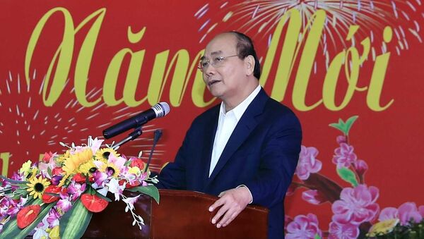 Thủ tướng Nguyễn Xuân Phúc phát biểu tại buổi gặp mặt - Sputnik Việt Nam