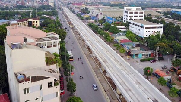 Dự án đường sắt đô thị Nhổn - Ga Hà Nội dài 12,5 km đang bị chậm tiến độ. - Sputnik Việt Nam