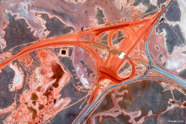 Bức ảnh một khu vực ở thành phố Port Hedland, Úc chụp từ không gian - Sputnik Việt Nam