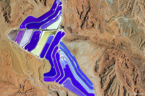 Hình ảnh không gian của khu vực gần thành phố Moab, bang Utah, Hoa Kỳ - Sputnik Việt Nam