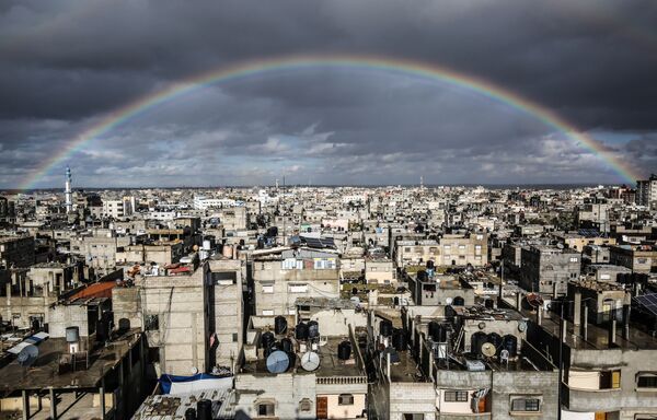 Cầu vồng trên thành phố Rafah, dải Gaza - Sputnik Việt Nam