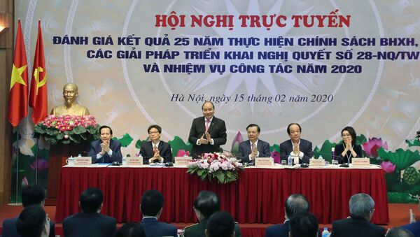 Thủ tướng Nguyễn Xuân Phúc và các đại biểu tham dự hội nghị - Sputnik Việt Nam