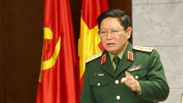 Đại tướng Ngô Xuân Lịch phát biểu chỉ đạo. - Sputnik Việt Nam