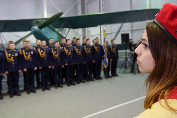 Tại lễ khai mạc triển lãm Máy bay Chiến tranh Vệ quốc vĩ đại tại Bảo tàng Không quân Trung ương ở Monino - Sputnik Việt Nam