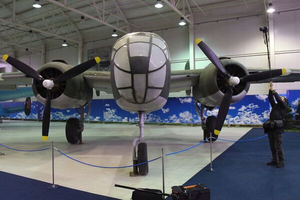 Máy bay ném bom B-25 Mitchell của Mỹ tại Bảo tàng Không quân Trung ương ở Monino - Sputnik Việt Nam