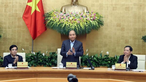 Thủ tướng Nguyễn Xuân Phúc chủ trì hội nghị. - Sputnik Việt Nam