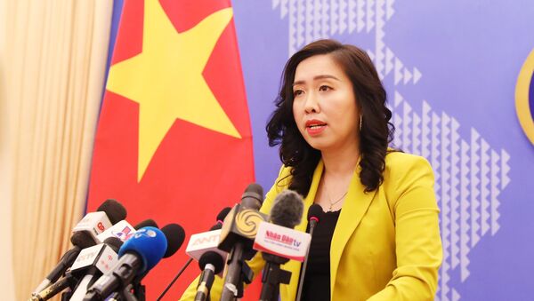 Người phát ngôn Bộ Ngoại giao Lê Thị Thu Hằng thông báo một số hoạt động đối ngoại của Việt Nam. - Sputnik Việt Nam