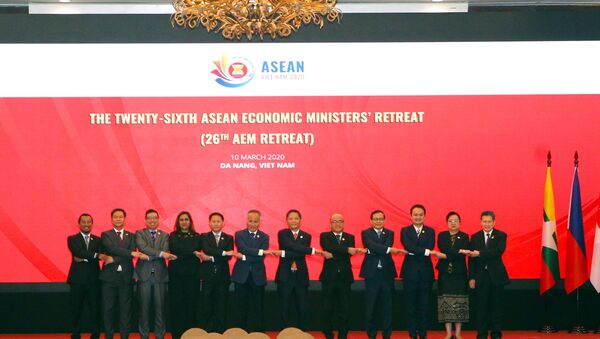 Ngày 10/3/2020, tại thành phố Đà Nẵng diễn ra Hội nghị Bộ trưởng kinh tế ASEAN hẹp lần thứ 26. - Sputnik Việt Nam