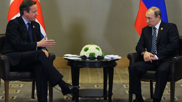 David Cameron và Vladimir Putin - Sputnik Việt Nam