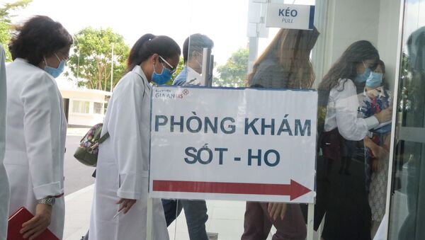 Khu vực phòng khám dành riêng cho người nghi nhiễm tại Bệnh viện Gia An 115. - Sputnik Việt Nam